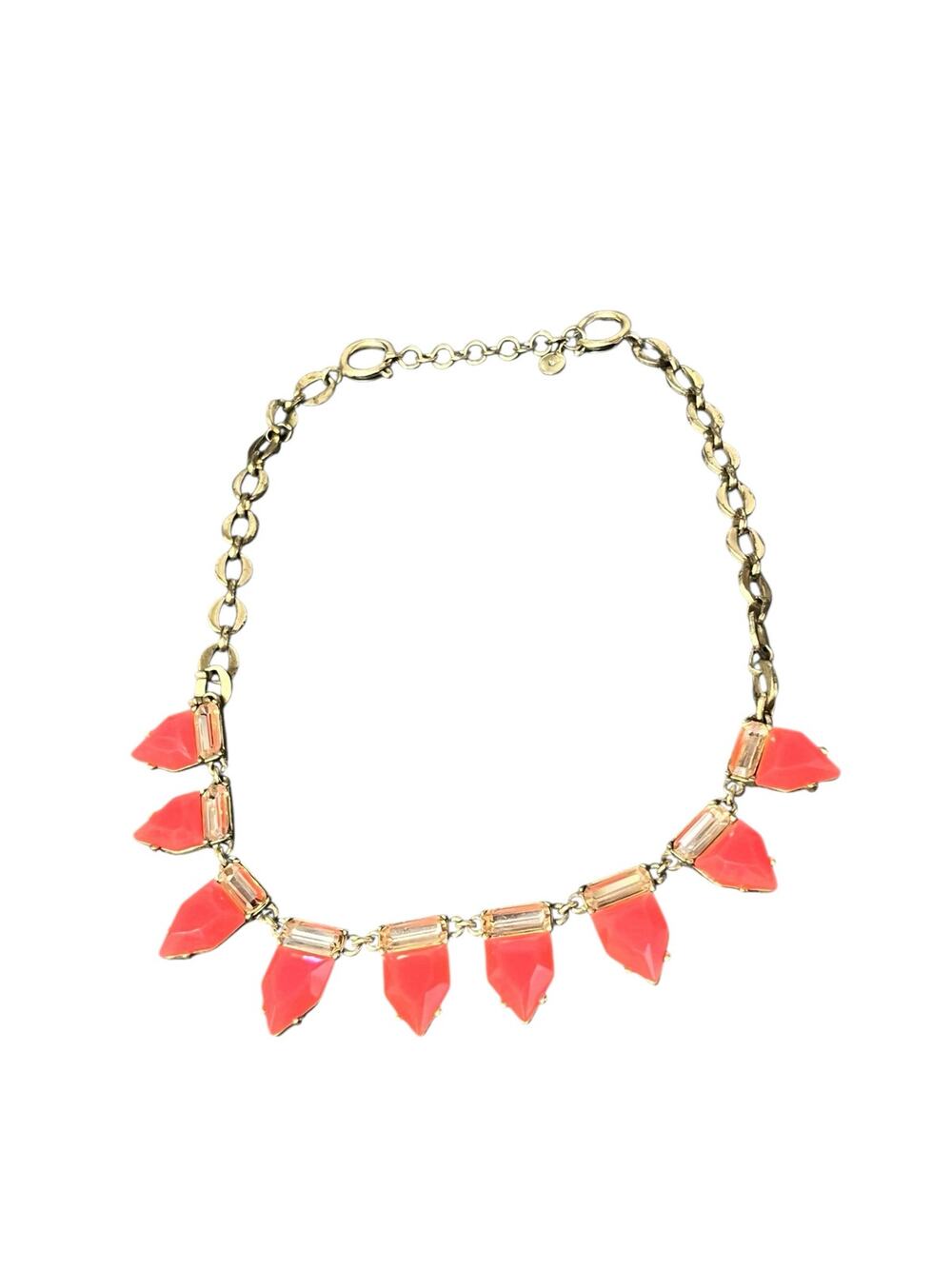 Stella And Dot Coral Gem Eye Candy Necklace
